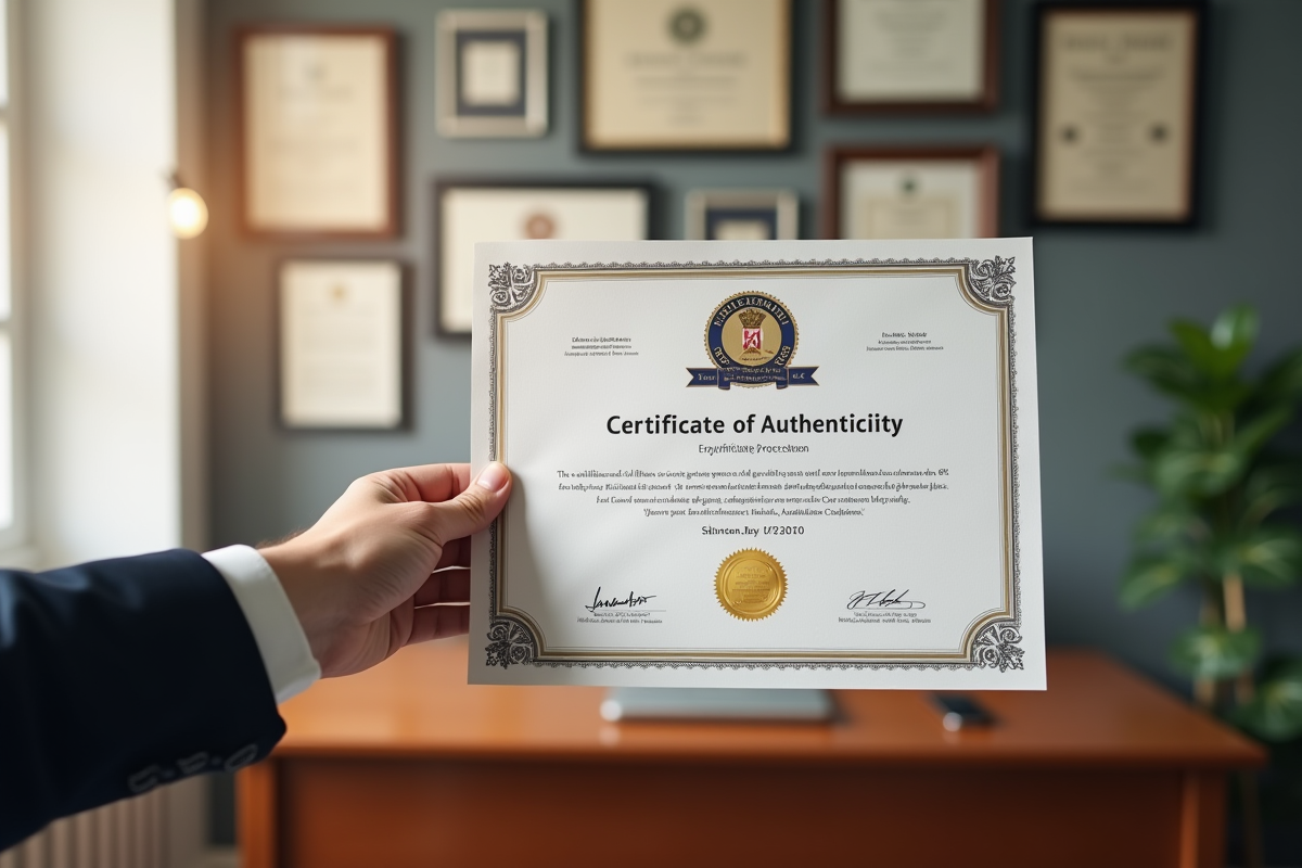 certificat authentique