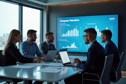 Groupe de professionnels analysant des graphiques financiers lors d une réunion