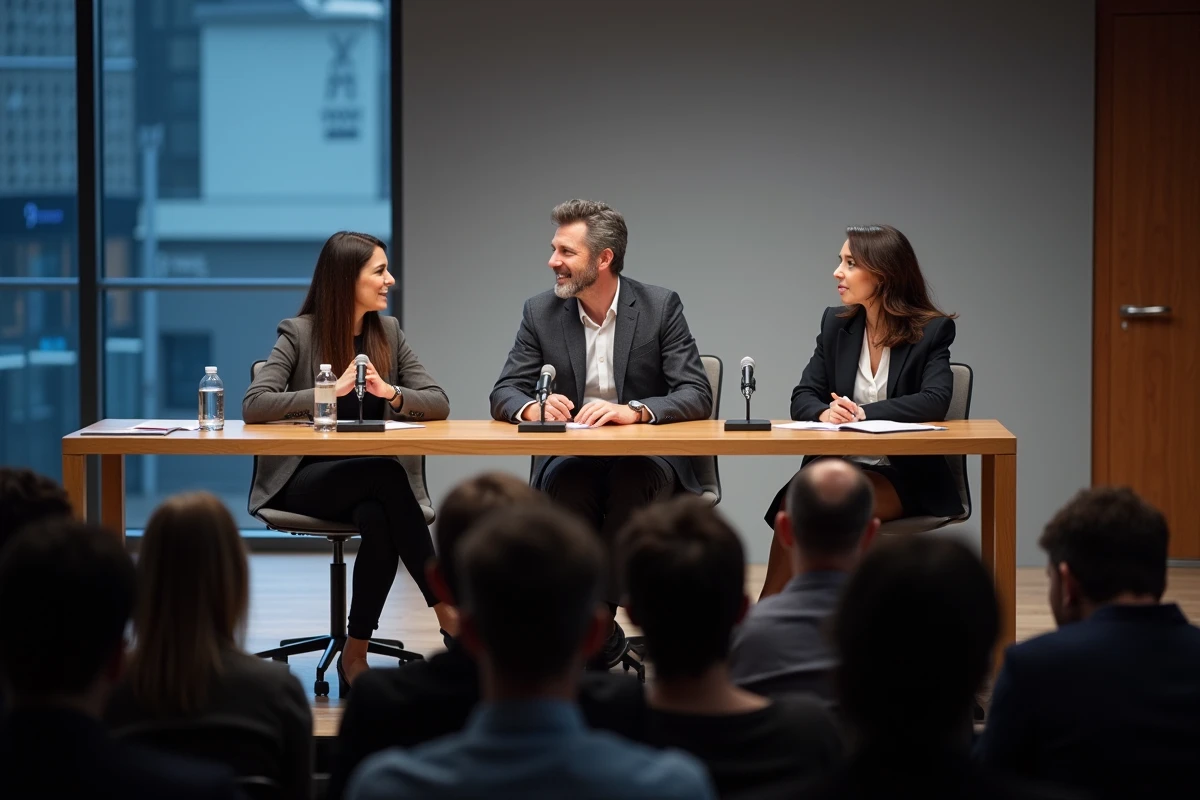 Table ronde d'entrepreneurs en discussion sur la réduction des coûts lors de l'événement Les Entreprises Frenchy 2026
